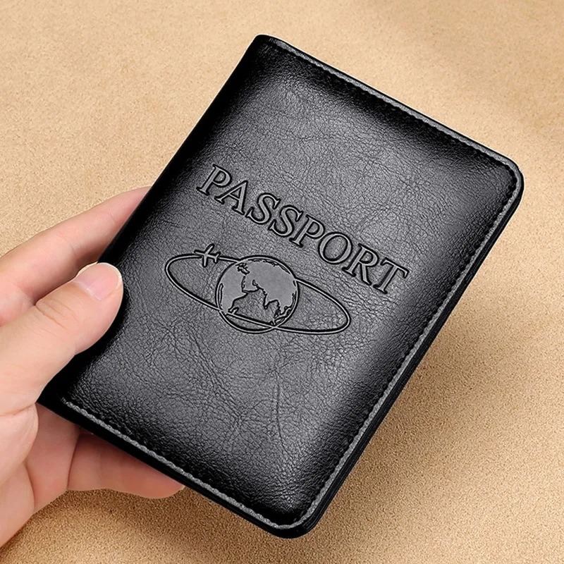 Travel Accessories Wallet - Custodia per passaporto unisex in vera
