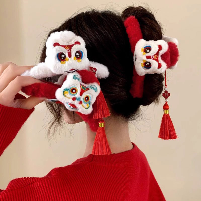 Travel Accessories Aesthetic - 1pc danza del leone nappa capodanno