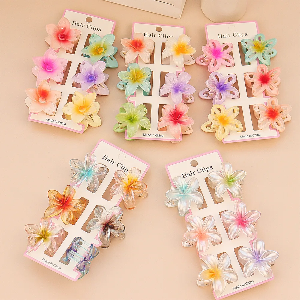 Travel Accessories Aesthetic - 6 pezzi moda fiore trasparente colorato