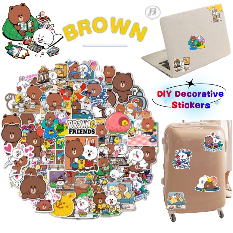 Luggage Cover Protector - LINE FRIENDS, adesivi decorativi in stile