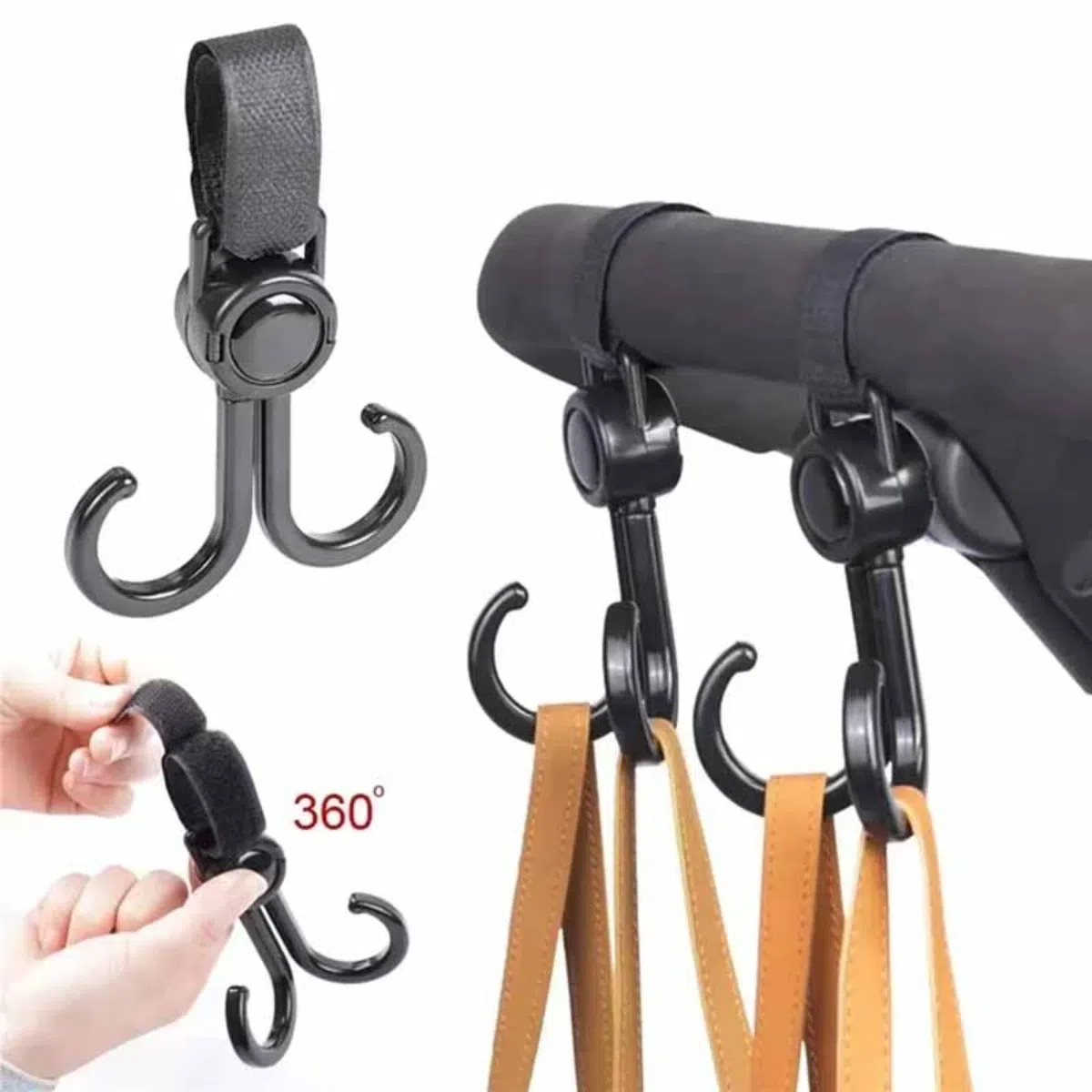 Doppi ganci girevoli Passeggin - Travel Accessories Baby recensione e prezzo